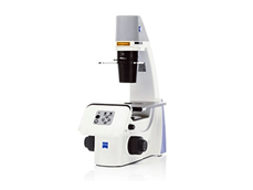 Inverted fluorescence microscope for living cells